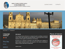 Tablet Screenshot of directorioempresarialcolombiano.com